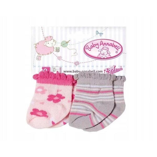 Calzini Baby Annabell set 2 paia per bambole, modelli assortiti
