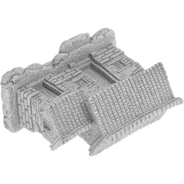 Casa Miniatura Cinese per Micro Paesaggio Decorazione Giardino 6,3x5x3,3 cm