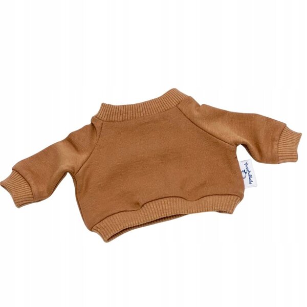 Bluza cynamonowa für Baby Born Puppen 42-43 cm aus Baumwollstoff