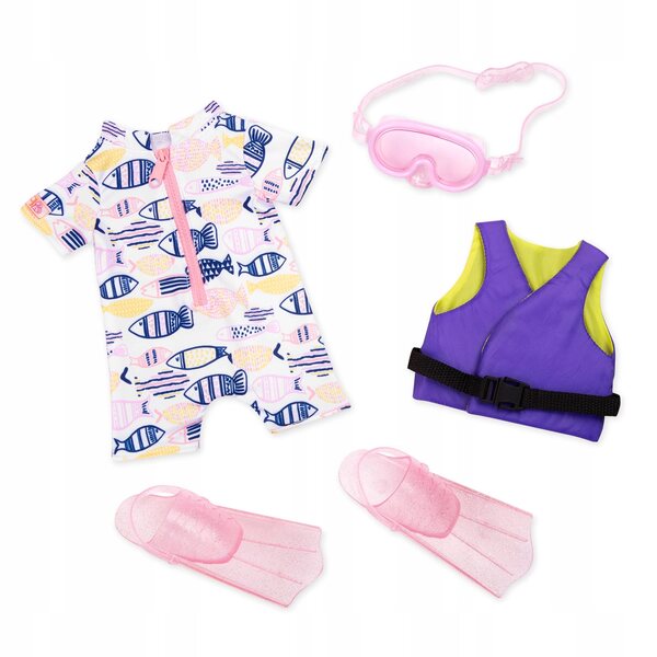 Our Generation Set Abbigliamento Subacqueo per Bambole 46 cm – Accessori Completi