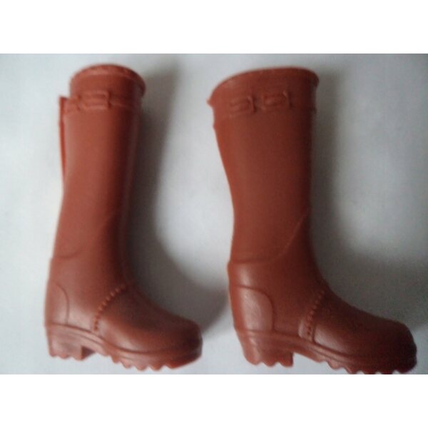 Braune Stiefel mit Plateau für Puppen 28-30 cm