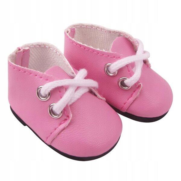Scarpe in PU rosa per bambole da 14,5 pollici, moda e comfort