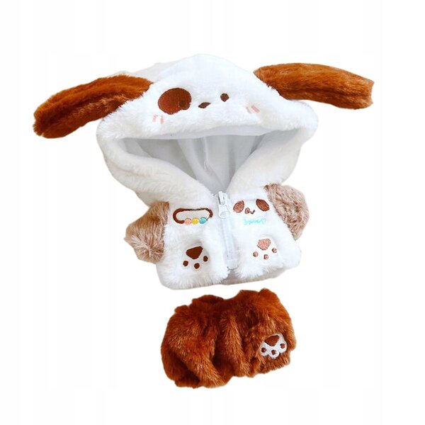 Fleece-Kleidungsset für 7,8 cm große Puppen mit Jacke und Hose mit Reißverschluss