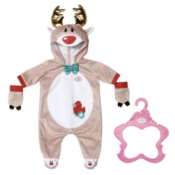 BABY born 831700 Weihnachts-Rentier-Kostüm Puppenkleidungsset