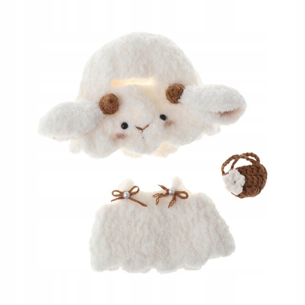 Kleidung für 17-cm-Puppen mit mehrfarbigem Unisex-Schafkostüm