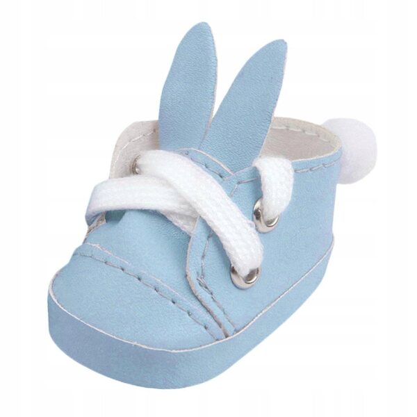 Hellblaues PU-Trampki für 14,5-Zoll-Puppen, Party- und Freizeitstil