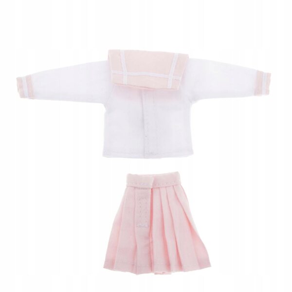 Schuluniform für 1/6 Puppen – rosa Schulkostüm für eine 30 cm große Puppe