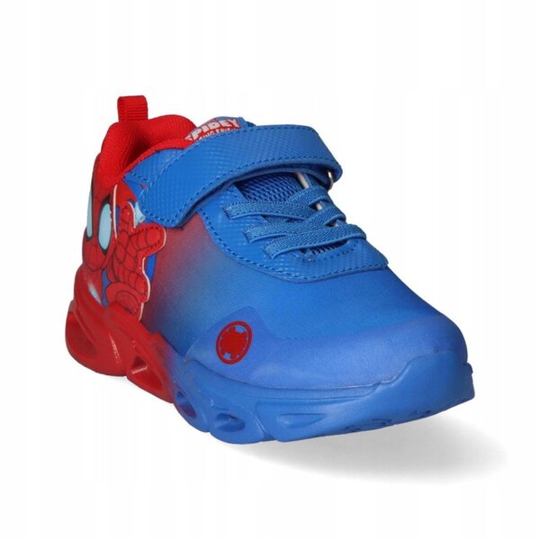 Scarpe LED Spider-Man per bambini, luci lampeggianti, taglia 24, design urbano