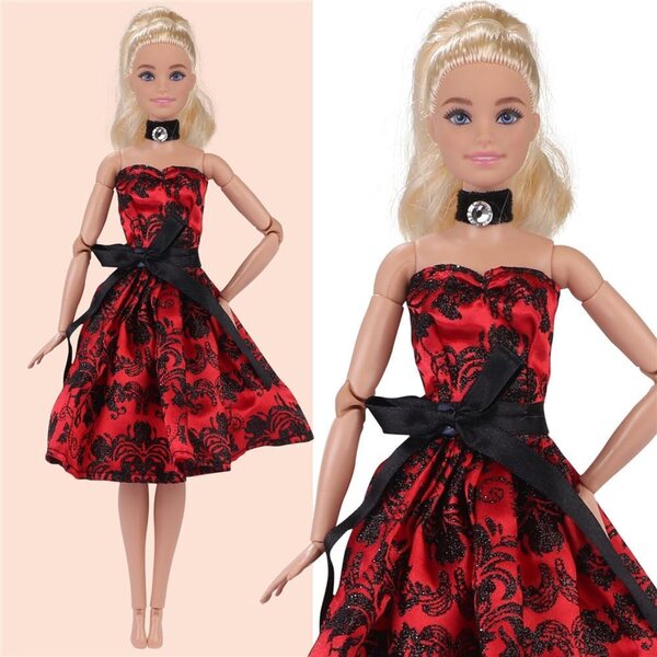 Trägerloses Blumenkleid für 1/6 BJD 30cm Puppe - Odulu