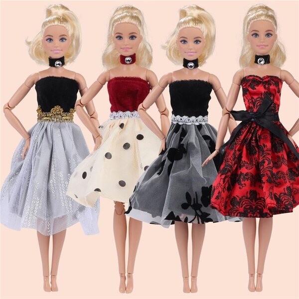 Trägerloses Blumenkleid für 1/6 BJD 30cm Puppe - Odulu