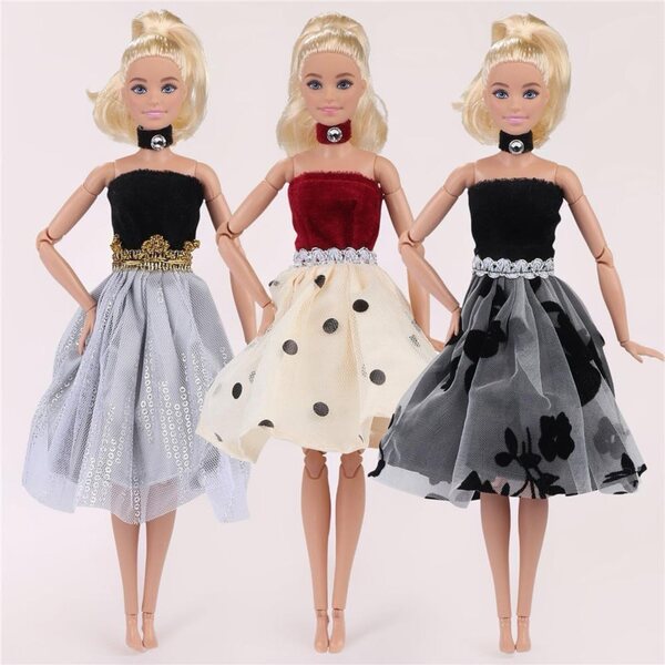 Trägerloses Blumenkleid für 1/6 BJD 30cm Puppe - Odulu