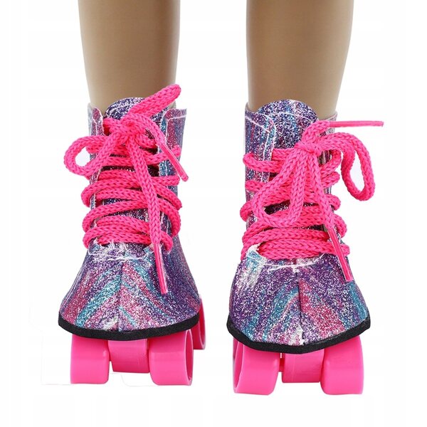 Bunte Rollschuhe für 18-Zoll-Puppen – modisches Spielzeug-Accessoire