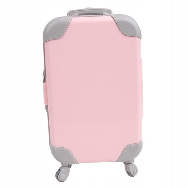 Reisekoffer für Puppen 18 cm rosa – ein Spielzeuggeschenk für Mädchen