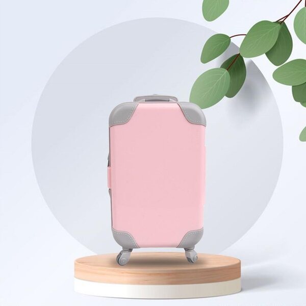 Reisekoffer für Puppen 18 cm rosa – ein Spielzeuggeschenk für Mädchen