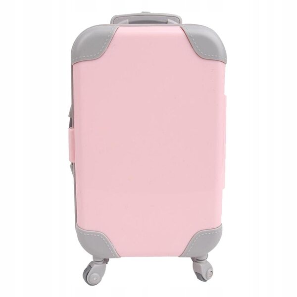 Reisekoffer für Puppen 18 cm rosa – ein Spielzeuggeschenk für Mädchen