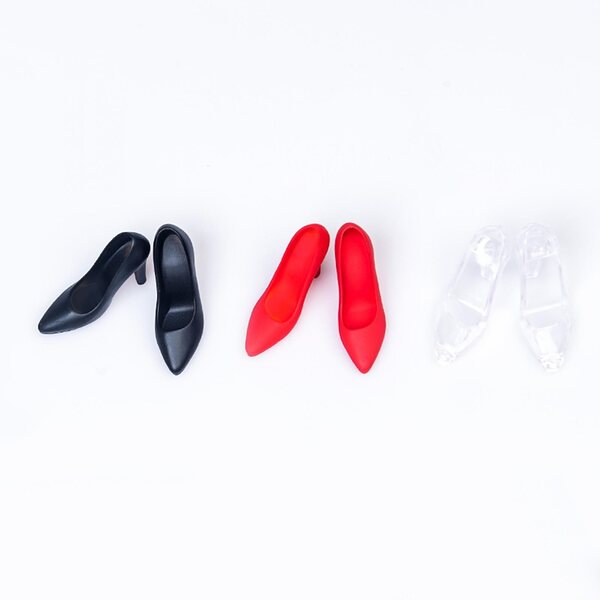 1:6 Damen-High-Heel-Schuhe für 12-Zoll-Puppen im eleganten Stil