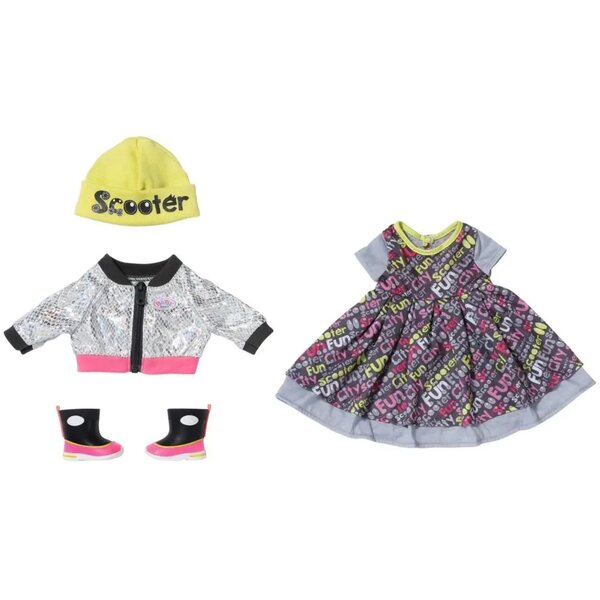 BABY born City Deluxe Style 43 cm - Hochwertiges Puppenkleidungsset