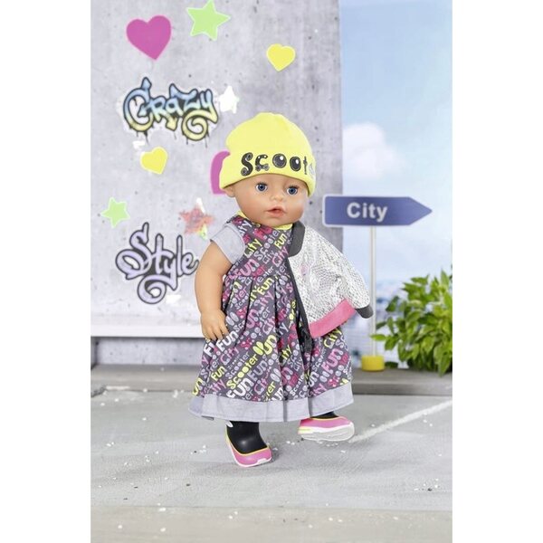 BABY born City Deluxe Style 43 cm - Hochwertiges Puppenkleidungsset