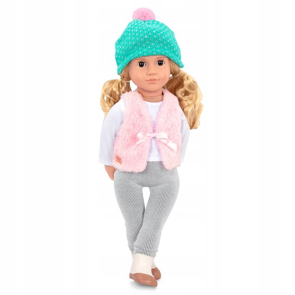 Our Generation Set Abbigliamento per Bambole 46 cm con Gilet e Cappello Peloso