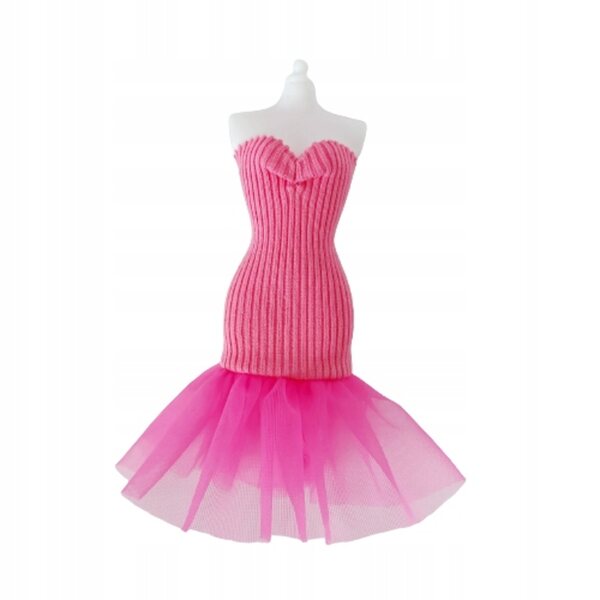 Puppenkleidungsset mit elastischem Kleid, hergestellt in Polen, 30 cm