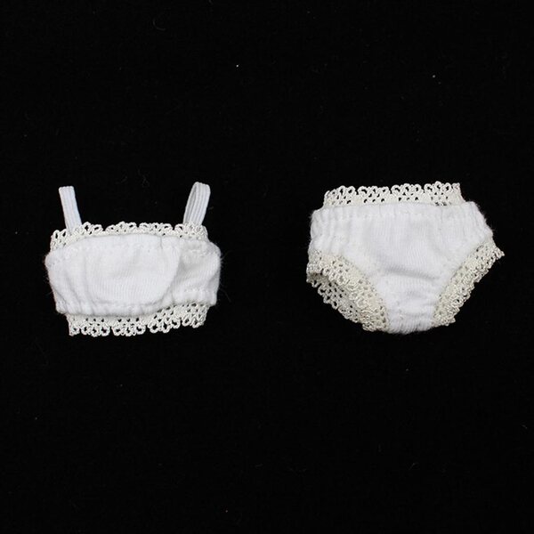 Set biancheria intima bianca in pizzo per bambole 12" Neo Blythe 1/6 BJD