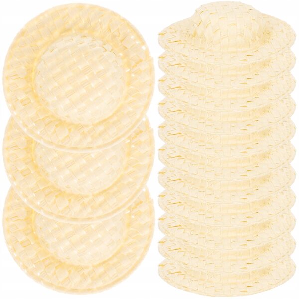 Set 20 Mini Cappelli di Carta per Bambole Decorazioni Fai-da-Te 5x5x1,2 cm