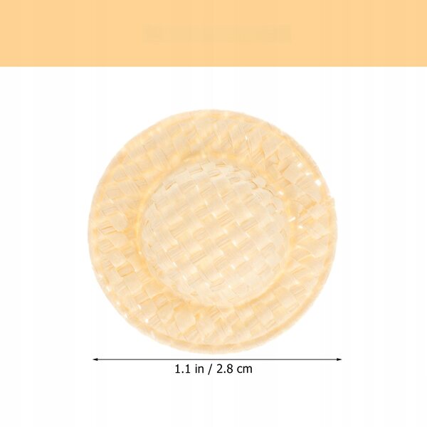 Set 20 Mini Cappelli di Carta per Bambole Decorazioni Fai-da-Te 5x5x1,2 cm