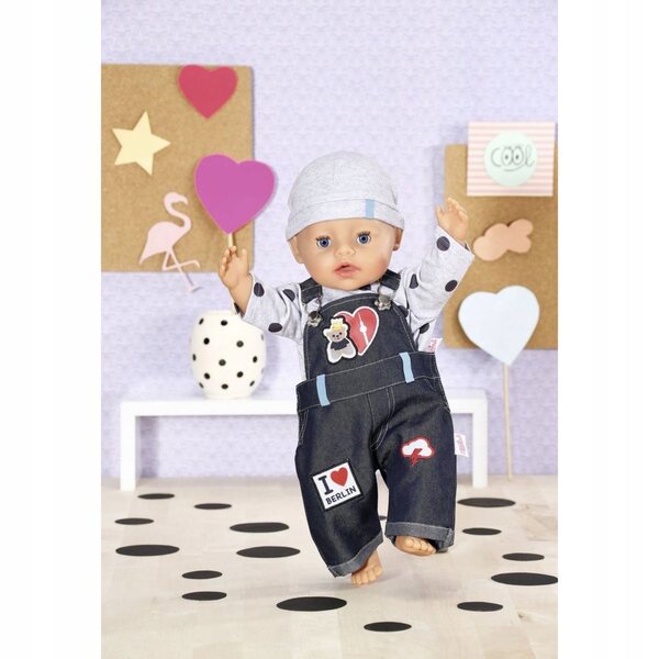 Dolly Moda Berlin Kleidung für 43 cm Puppen mit Jeans und T-Shirt