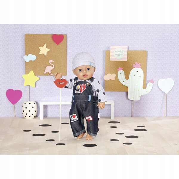 Dolly Moda Berlin Kleidung für 43 cm Puppen mit Jeans und T-Shirt