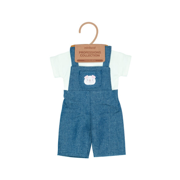 Costume da contadina per bambole 38 cm Miniland in tessuto certificato CE EN71