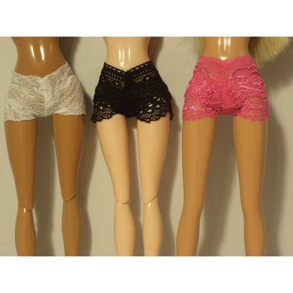 Biancheria intima per bambole Barbie e Steffi 29 cm - set 3 pezzi elasticizzati