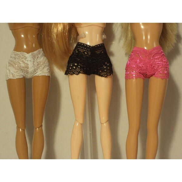 Biancheria intima per bambole Barbie e Steffi 29 cm - set 3 pezzi elasticizzati