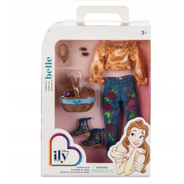 Disney 4EVER Bella Kleidungs- und Zubehörset „Die Schöne und das Biest“.