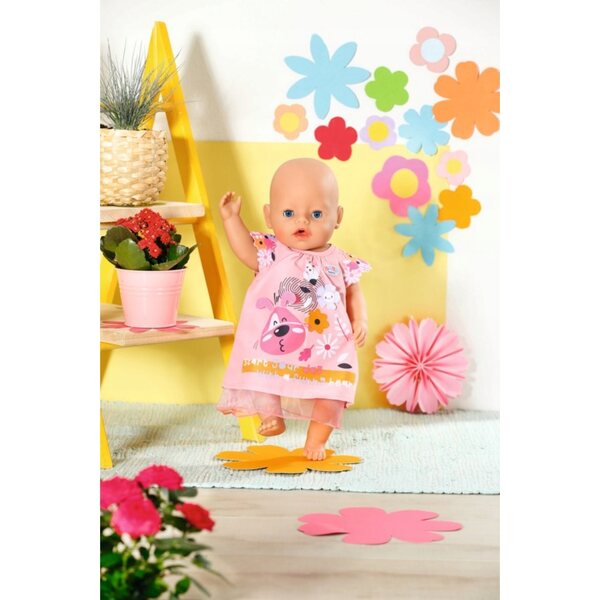 BABY born rosa Kleid mit Bello-Hund für 43-cm-Puppe
