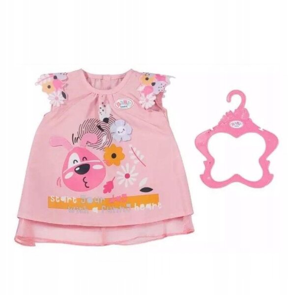 BABY born rosa Kleid mit Bello-Hund für 43-cm-Puppe