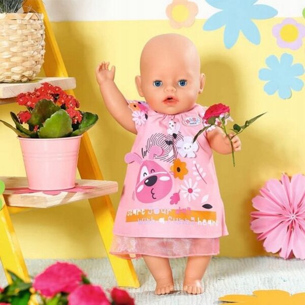 BABY born rosa Kleid mit Bello-Hund für 43-cm-Puppe
