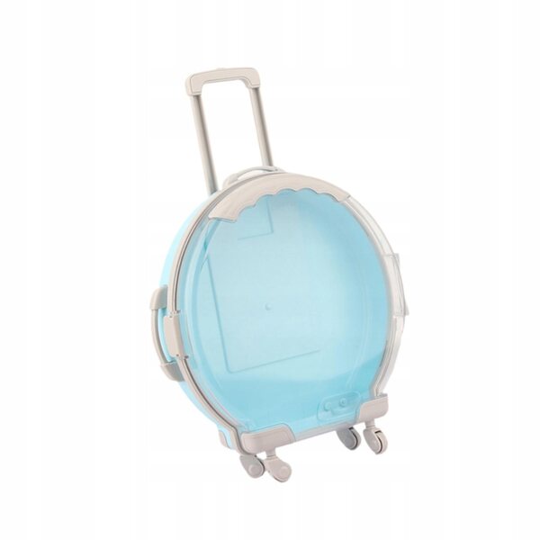 Blauer Walizka für 18-Zoll-Puppen, praktisches und widerstandsfähiges Accessoire