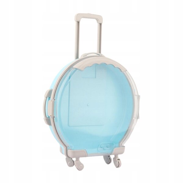 Blauer Walizka für 18-Zoll-Puppen, praktisches und widerstandsfähiges Accessoire