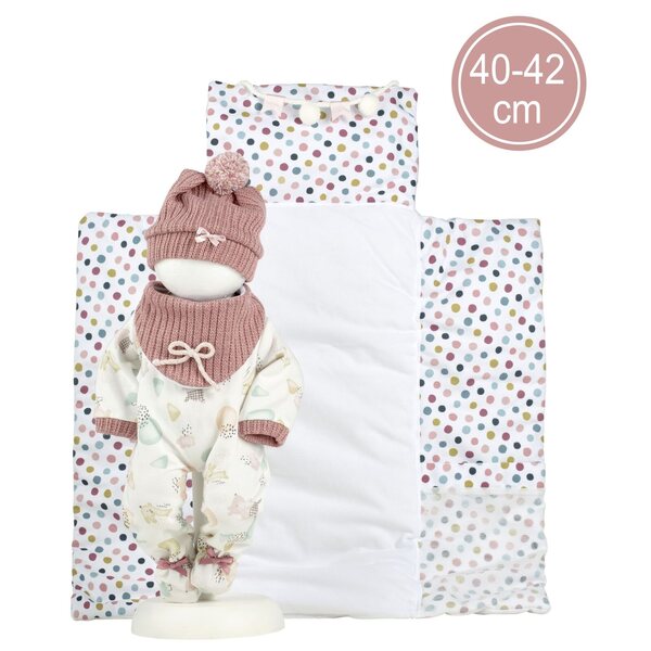 Strój Llorens M738-88 dla lalki niemowlęcej o rozmiarze 40-42 cm za dopłatą