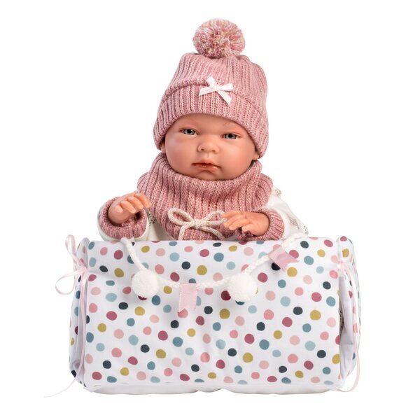 Strój Llorens M738-88 dla lalki niemowlęcej o rozmiarze 40-42 cm za dopłatą