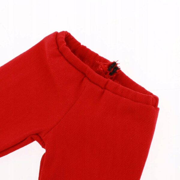 Pantaloni aderenti rossi per bambole BJD 1/4 da 45 cm - vestiti moda