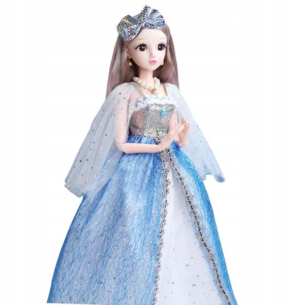 BJD Prinzessin Puppe 60 cm mit Gelenken und elegantem Kleid
