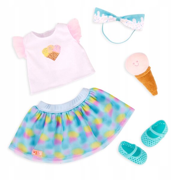Our Generation Set Abiti per Bambole Sweet & Sprinkly 46 cm Accessori Estivi