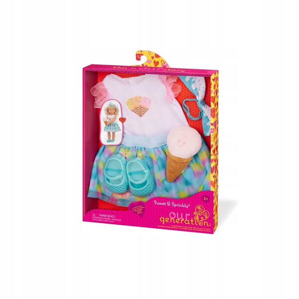 Our Generation Set Abiti per Bambole Sweet & Sprinkly 46 cm Accessori Estivi