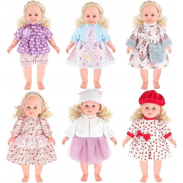 Set mit 6 Kleidungsstücken für Puppen von 30–36 cm – farbenfrohe und leicht zu tragende Kleidung