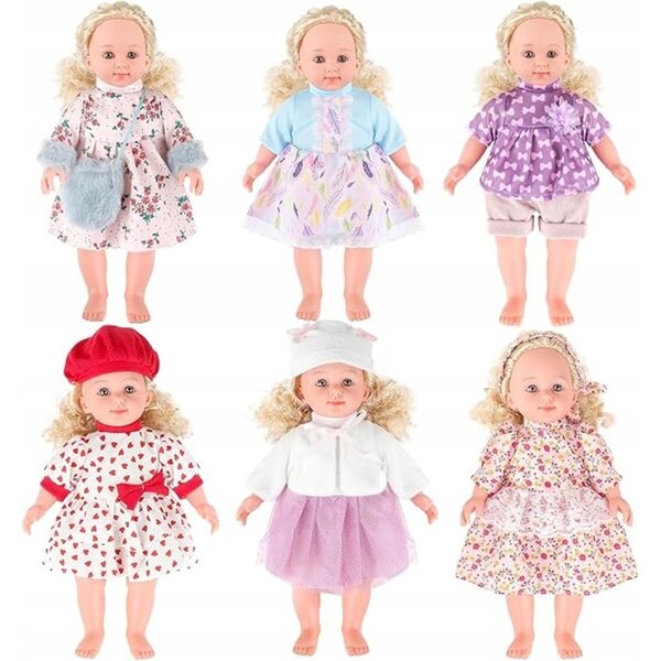Set mit 6 Kleidungsstücken für Puppen von 30–36 cm – farbenfrohe und leicht zu tragende Kleidung