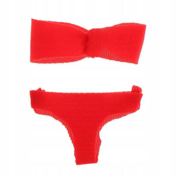 Kleidung für 1/12 Biustonosz-Puppen und rote Unterwäsche 6 cm