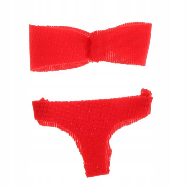 Kleidung für 1/12 Biustonosz-Puppen und rote Unterwäsche 6 cm