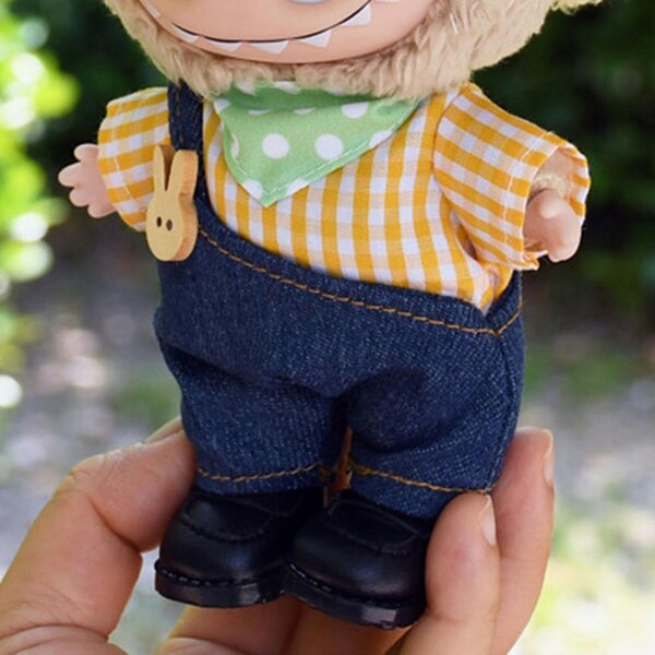 5-teiliges Bekleidungsset für 15 cm große Puppen mit T-Shirt, Hose und Accessoires
