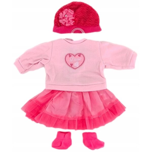Vestitino per bambola 45 cm Baby - Completo elegante in tessuto Adar